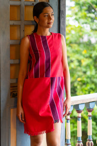 Moda Shift Dress Fuschia